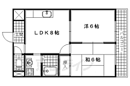 脇田建設ビル 2DKの間取図画像