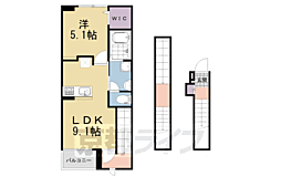 マウントック・カナサ 1LDKの間取図画像
