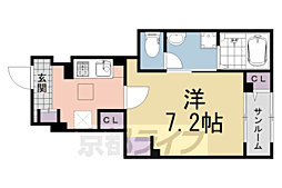 マウントック・カナサ 1Kの間取図画像