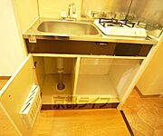 収納のあるキッチンです。