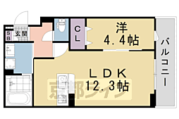 エアリーガーデン 1LDKの間取図画像
