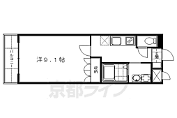 エクセルコート・まはたぎ 1Kの間取図画像