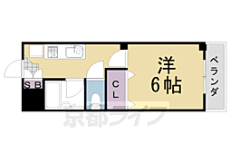 ラーニングキャッスル香A 1Kの間取図画像