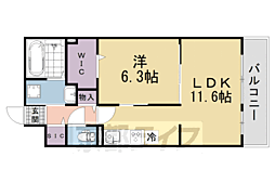 エリシオン・レジデンスV 1LDKの間取図画像