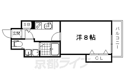 ラフィナット馬塚 1Kの間取図画像