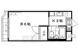 メゾン竹田 1Kの間取図画像