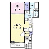 ローズハウス（小松） B102 ｜ 宮崎県宮崎市大字小松（賃貸アパート1LDK・1階・37.13㎡） その2