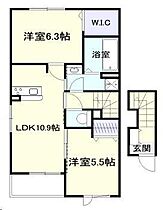 ラビアン　ローゼ  ｜ 宮崎県宮崎市佐土原町下田島（賃貸アパート2LDK・2階・54.66㎡） その2