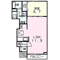 ラ・ルーチェI 103 ｜ 宮崎県宮崎市大字赤江（賃貸アパート1LDK・1階・37.13㎡） その2