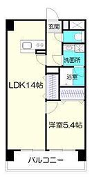 リアーレ 1階1LDKの間取り