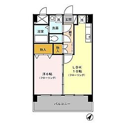 エスポワールＴ・Ｙ 3階1LDKの間取り