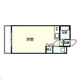 レジデンス11番館 ワンルームの間取図画像