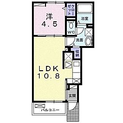 リナセント II 1LDKの間取図画像