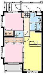 グランツモア 2LDKの間取図画像
