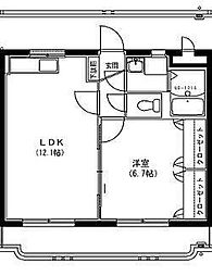 ファーマ花山手 1LDKの間取図画像