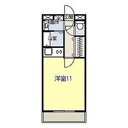 T・KAVENUE ワンルームの間取図画像