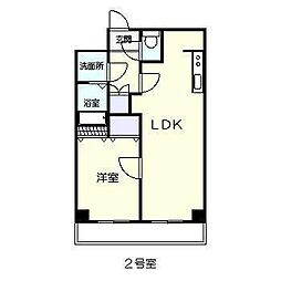 グラシアス 1LDKの間取図画像