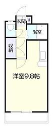 ビスタリー源藤 ワンルームの間取図画像