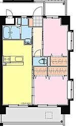 SkyDesign2 2LDKの間取図画像