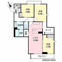 グランベレオ神宮 3LDKの間取図画像