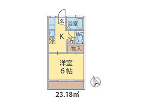 千葉県船橋市夏見（賃貸アパート1K・2階・23.18㎡） その2