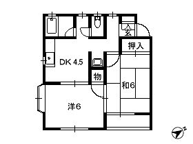 埼玉県八潮市垳（賃貸アパート2K・2階・39.00㎡） その2