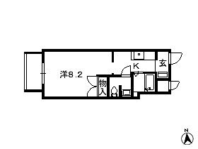 千葉県松戸市新松戸（賃貸マンション1K・1階・25.64㎡） その2