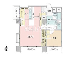 高円寺サマリヤマンション 1LDKの間取図画像