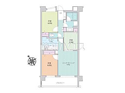 日神パレステージ国領 3LDKの間取図画像