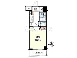 ラグジュアリーアパートメント東中野 ワンルームの間取図画像