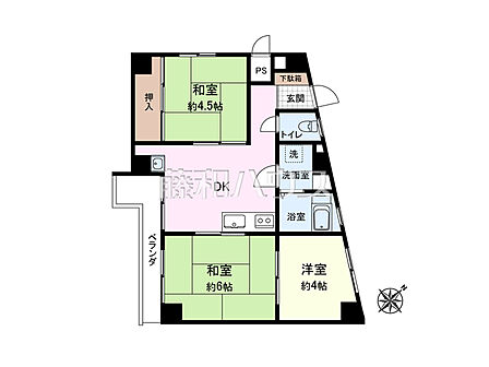 間取図 【メイゾン立川二番館】
