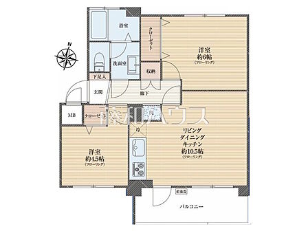 間取図　【けやき台分譲団地35号棟】