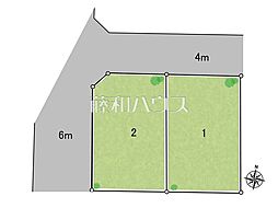 世田谷区上用賀3丁目 全2区画 建築条件付き売地 2号地