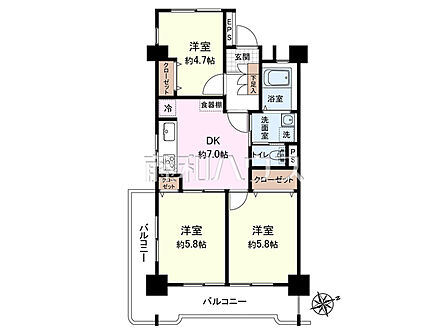 ≪間取図≫ 【光シャンブル府中】