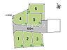区画図：【1号地】全体区画図　【東大和市奈良橋1丁目】