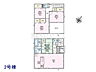 間取り：2号棟　間取図　【八王子市弐分方町】