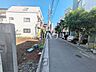 外観：接道状況および現場風景　【中野区弥生町1丁目】