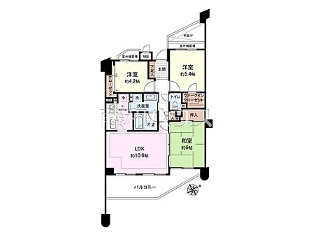 3LDK 間取り
