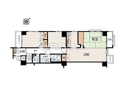 間取り:間取図 【クレール第2京王多摩川】 間取り:間取図 【クレール第2京王多摩川】