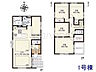 間取り：1号棟　間取図　【八王子市本町】 平日のご案内も可能です。まずはお気軽にお問合せ下さいませ。