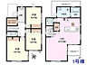 間取り：1号棟　間取図　【府中市押立町5丁目】