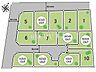 区画図：【1号地】全体区画図　【東村山市恩多町5丁目】東村山市恩多町5丁目に全13区画の新たな街区が誕生します！全区画約33坪以上のゆとりある敷地ですので広いお庭も確保できそうですね。