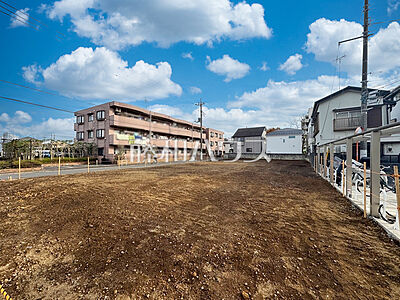 外観：この広々した土地を是非お客様の目で確認してください♪お客様のご予算に合わせたプランをご提案致します、お気軽にご相談下さい。　【練馬区石神井台3丁目】