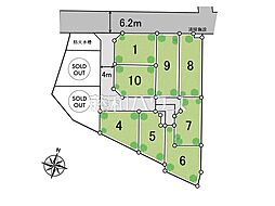 朝霞市岡2丁目　全10区画　建築条件付き売地 4号地
