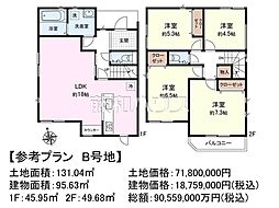 調布市西つつじケ丘4丁目　全4区画　宅地分譲 B号地