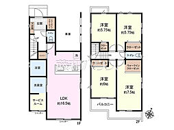 清瀬市竹丘3丁目　全6区画　建築条件付き売地 6号地