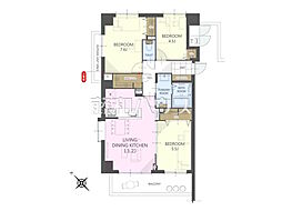 フォレステージ石神井公園 3階 3LDKの間取り