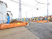 接道状況および現場風景　【立川市若葉町2丁目】