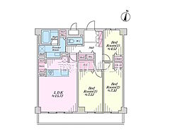 パレス永福 3LDKの間取図画像