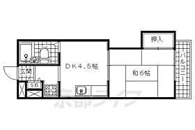 京都府宇治市五ヶ庄一里？（賃貸アパート1DK・1階・26.44㎡） その2